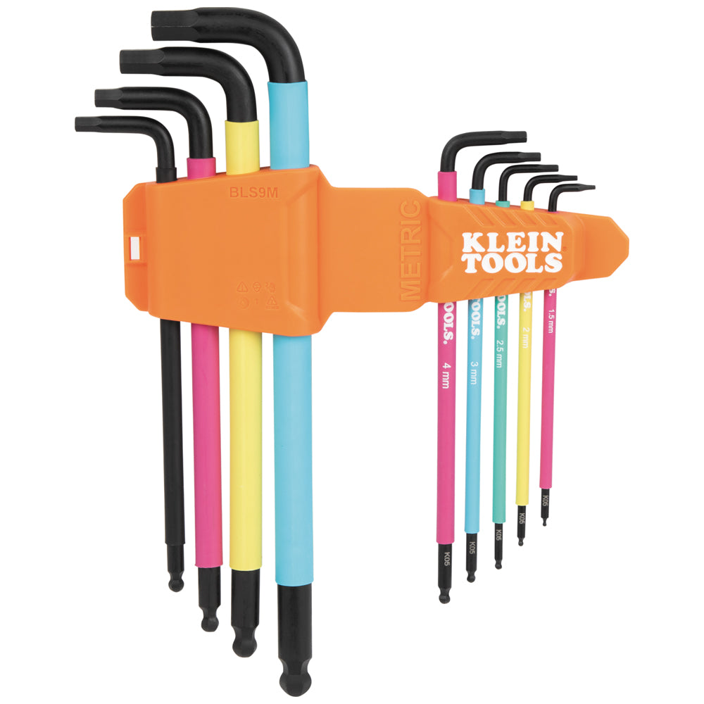 Klein BLS9M Metric Hex Key Set, 9 Pc - Ace Tool Group - Klein
