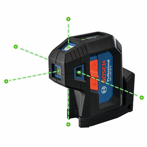 Bosch GPL100-50G Green Beam Five Point Self Leveling Alignment Laser - Ace Tool Group - Bosch