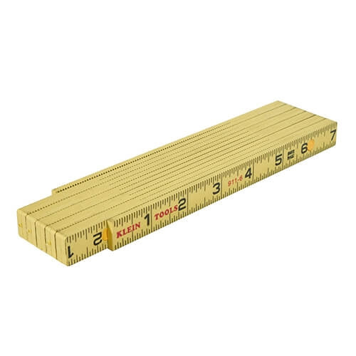 Klein Tools 911-6 Fiberglass Folding Rule, Outer Read - Ace Tool Group - Klein