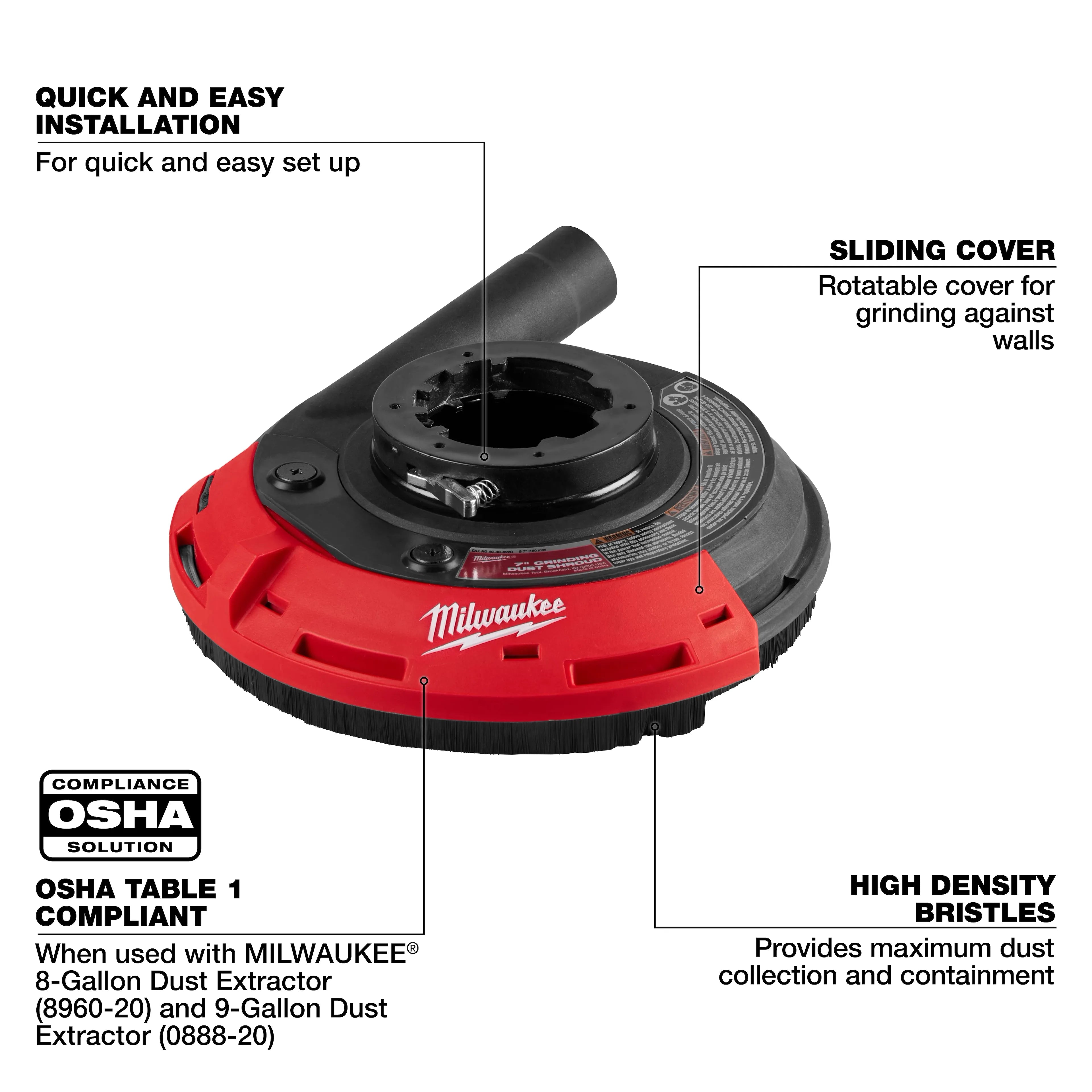 Milwaukee 49-40-6220 7" Grinding Shroud - Ace Tool Group - Milwaukee