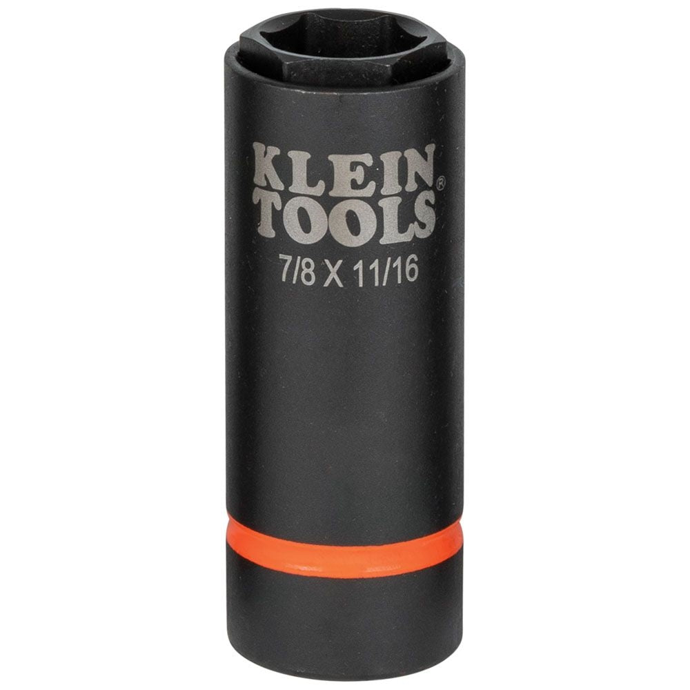 Klein 66064 2-in-1 Impact Socket, 6pt 7/8 11/16 in. - Ace Tool Group - Klein