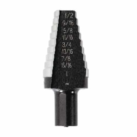 Irwin 10220 Unibit #20 9/16-Inch To 1-Inch Step-Drill Bit 1/2-Inch Shank - Ace Tool Group - Irwin