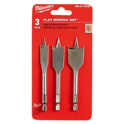 Milwaukee 48-27-0020 3 PC Stubby Flat Boring Set - Ace Tool Group - Milwaukee