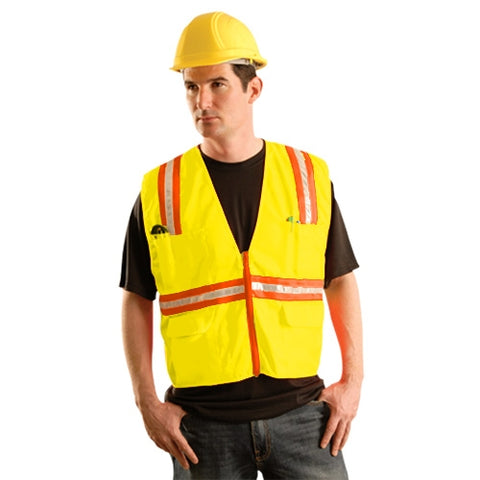 Occunomix LUX-XTRNSM Classic Mesh Two-Tone Safety Vest - Ace Tool Group - Occunomix
