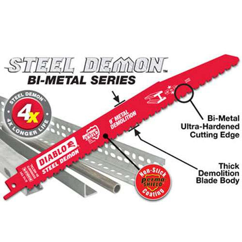 Diablo Tools 6" 14/18Tpi Bi-Metal Reciprocating Saw Blade For Medium Metal - Ace Tool Group - Diablo