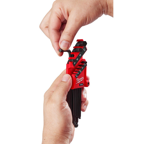 Milwaukee 9-Key Ball End  L-Key Set - Metric - Ace Tool Group - Milwaukee