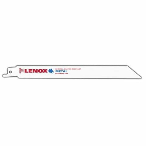 Lenox Metal Cutting Reciprocating Saw Blade With Power Blast Technology Bi-Metal 8-Inch 18 Tpi 50/Pk - Ace Tool Group - Lenox