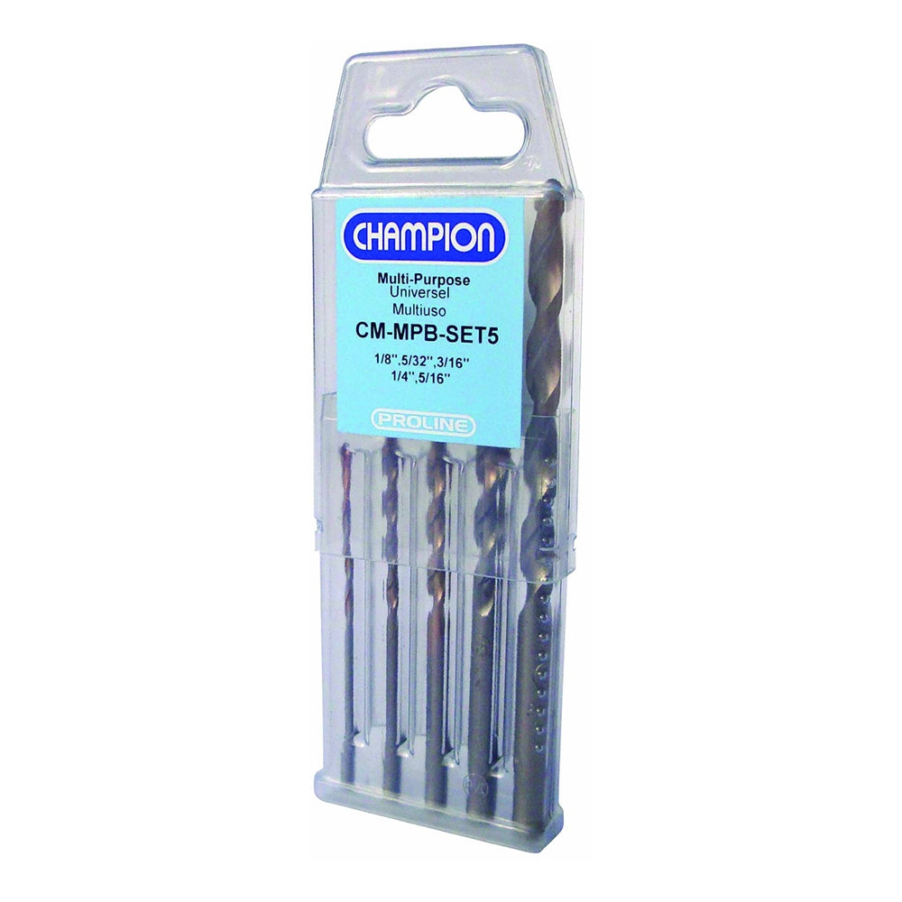 Champion Cm-Mpb-Set5 Multi-Purpose Bit 5 Pc Set - Ace Tool Group - Champion Cutting