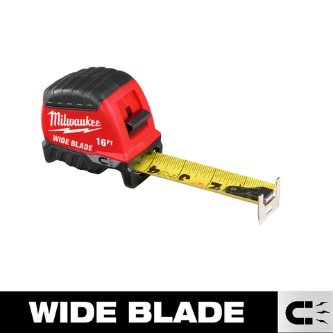 Milwaukee 48-22-1216M 16ft Wide Blade Magnetic Tape Measure 6 Pack - Ace Tool Group - Milwaukee