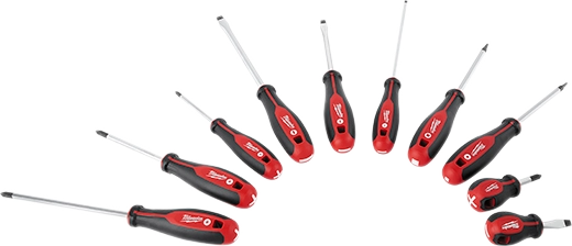 Milwaukee 48-22-2710 10 Piece Screwdriver Kit - Ace Tool Group - Milwaukee