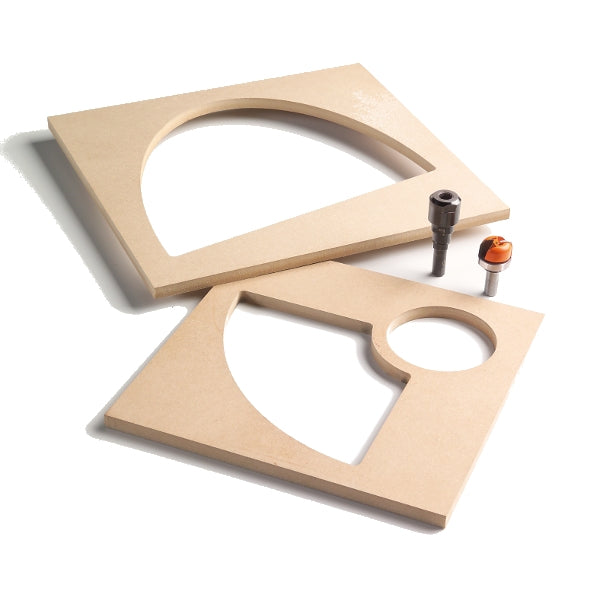 CMT TMP-101 MDF Template for Bowl & Tray System, 15-1/2 X 15-1/2-Inch - Ace Tool Group - CMT