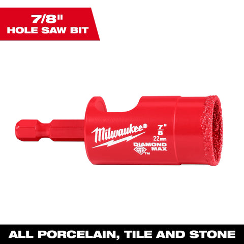 Milwaukee 49-56-0516  7/8" Diamond Max Hole Saw Bit - Ace Tool Group - Milwaukee