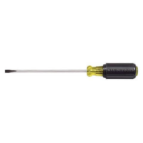 Klein 601-10 Screwdriver 3/16 in. Cabinet, 10 in. Shank - Ace Tool Group - Klein