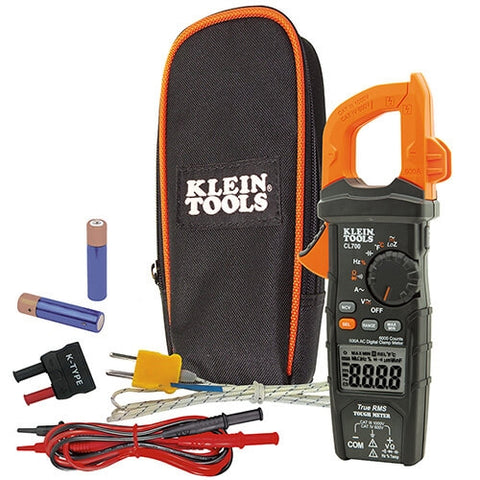 Klein CL700 Digital Clamp Meter AC Auto Ranging LoZ - Ace Tool Group - Klein