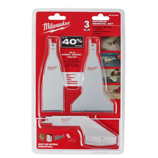 Milwaukee 49-22-5403 3 PC MATERIAL REMOVAL SET - Ace Tool Group - Milwaukee