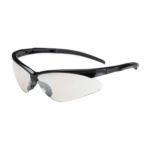 PIP 250-28-0020 Adversary Eyewear, Clear Polycarbonate Lens, Anti-Scratch And Anti-Fog, Semi-Rimless Black Frame, Rubber Temple Tips And Nose -12 Pack - Ace Tool Group - Protective Industrial Products