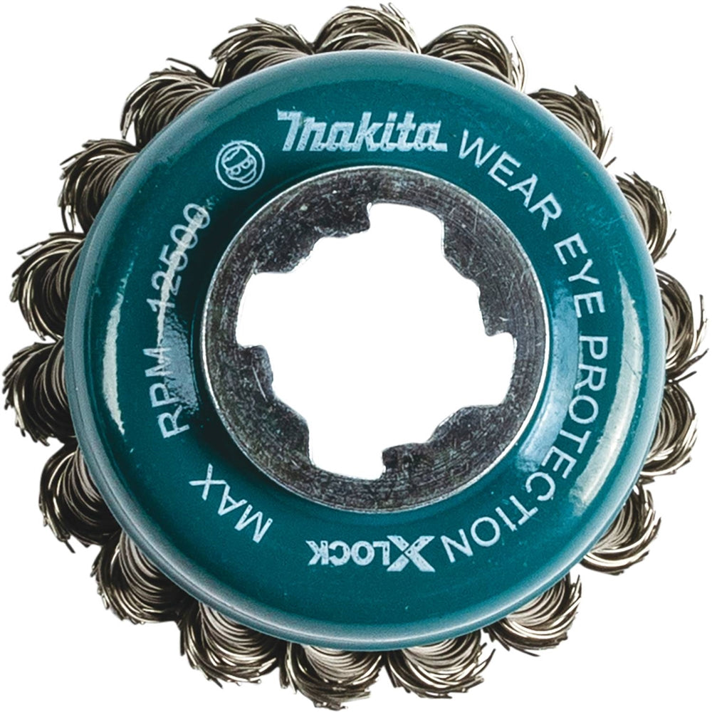 Makita D-72578 X-LOCK 3-1/8in. Knot Wire Cup Brush - Ace Tool Group - Makita