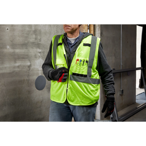 Milwaukee 48-73-5023 High Visibility Yellow Safety Vest - XXL/XXXL 12 Pack