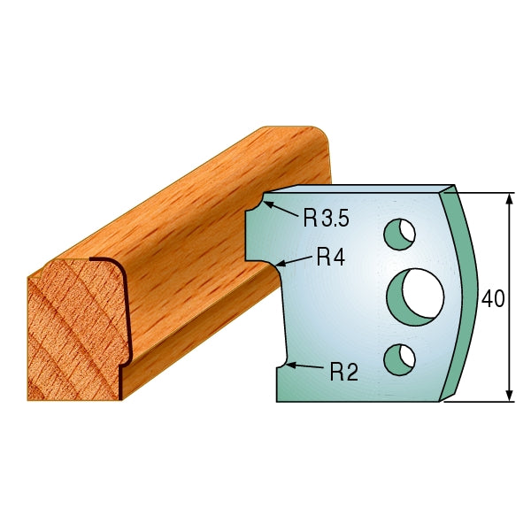 CMT 690.130 Pair of Profiled Knives for Shaper Cutters - Ace Tool Group - CMT