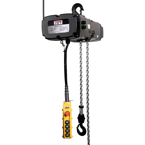 Jet 144004 1 Ton 2 Speed Electric Chain Hoist 3-Phase 10' Lift - Ace Tool Group - JET