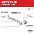 Milwaukee 48-22-9429 7pc Flex Head Ratcheting Wrench Set - SAE - Ace Tool Group - Milwaukee