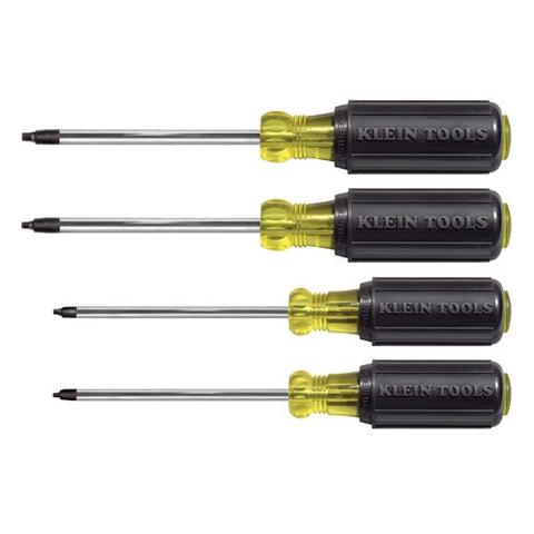 Klein Tools 85664 4-Piece Square Recess Screwdriver Set - Ace Tool Group - Klein