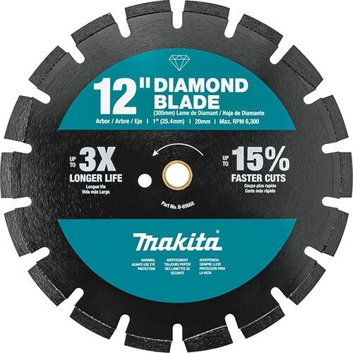 Makita B-69668 12 in. Diamond Blade, Segmented - Ace Tool Group - Makita