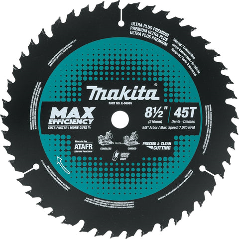 Makita E-06965 8-1/2 in. 45 Tooth Miter Saw Blade - Ace Tool Group - Makita