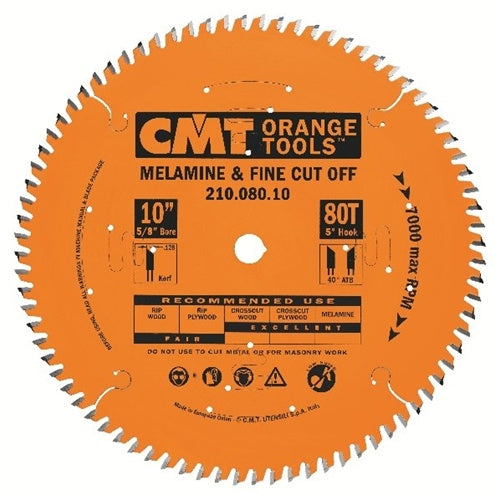CMT 210.060.08 Industrial 8-Inch Fine Cut-Off Saw Blade - Ace Tool Group - CMT