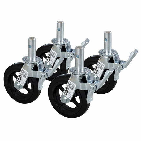 MetalTech M-MBC8K4 8'' Scaffold Caster Wheel (4-Pack) - Ace Tool Group - Metaltech