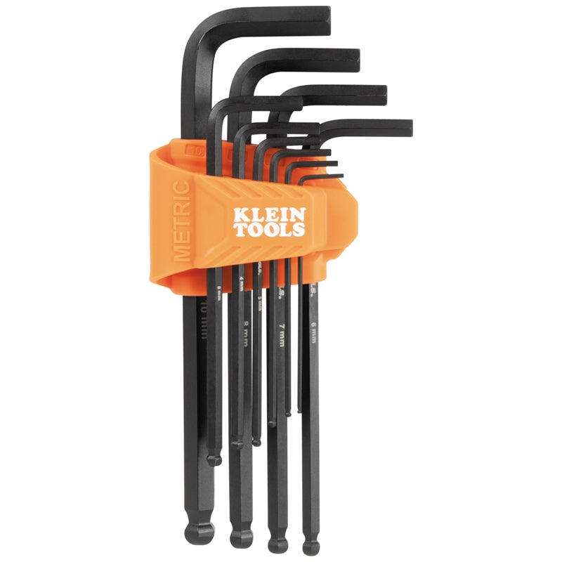 Klein BLS10M Ball-End Hex Key Set, Metric, 10 Pc - Ace Tool Group - Ace Tool Group