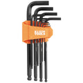 Klein BLS10M Ball-End Hex Key Set, Metric, 10 Pc - Ace Tool Group - Ace Tool Group