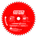 Diablo Tools 6-1/2" X 48-Teeth Steel Demon Cermet Ii Saw Blade For Medium Metal - Ace Tool Group - Diablo
