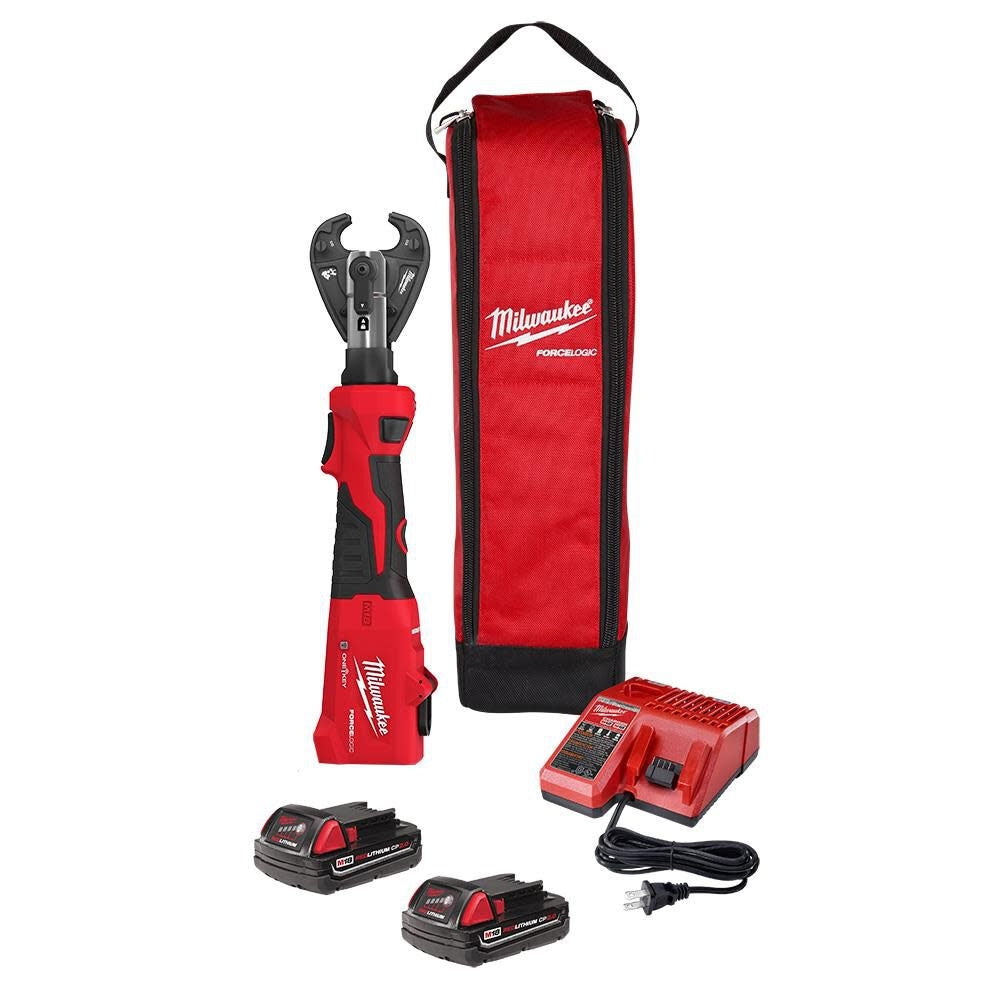 Milwaukee 2978-22 M18 FORCE LOGIC 6T Linear Utility Crimper Kit w/ Snub Nose Jaw - Ace Tool Group - Milwaukee