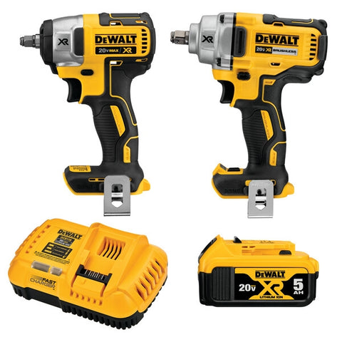 Dewalt Dck205P1 20V Max Xr 2-Kit (1/2 + 3/8 Imp Wrench) - Ace Tool Group - DeWalt