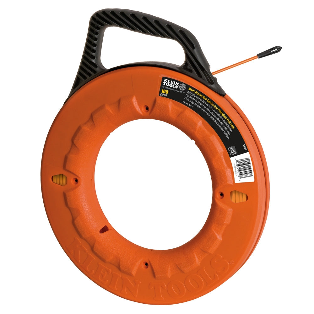 Klein 56059 Grooved Fiberglass Fish Tape 200 Feet - Ace Tool Group - Klein