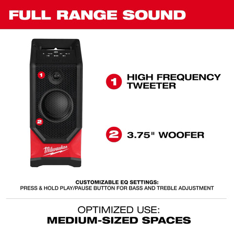 Milwaukee 2954-20 M18 Bluetooth Jobsite Speaker - Ace Tool Group - Milwaukee