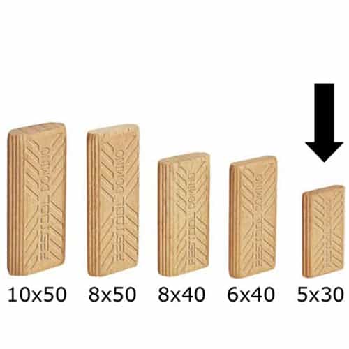 Festool 493296 Domino Beech 5X19x30mm - Ace Tool Group - Festool
