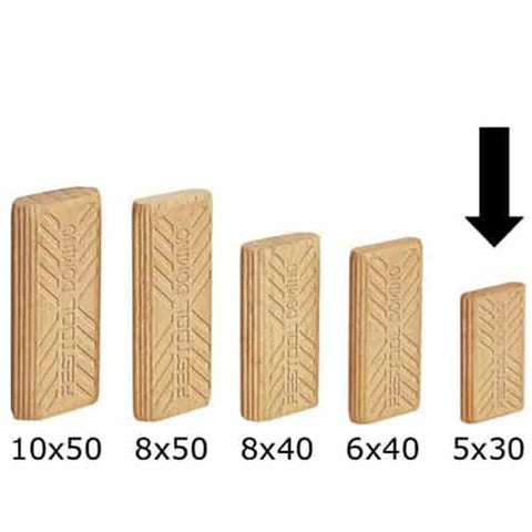 Festool 493296 Domino Beech 5X19x30mm - Ace Tool Group - Festool