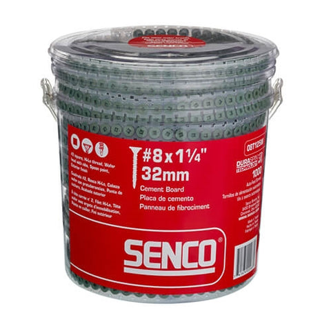 Senco 08T125W 1 1-4 in. Collated Cement Board Screws - Ace Tool Group - Senco