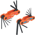 Klein Tools Compact Folding Hex Key Set, SAE and Metric - Ace Tool Group - Klein