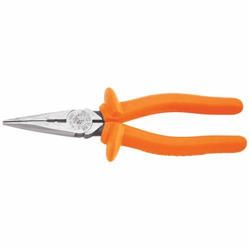 Klein Tools D203-8-INS 8 Inch Insulated Long-Nose Pliers - Ace Tool Group - Klein