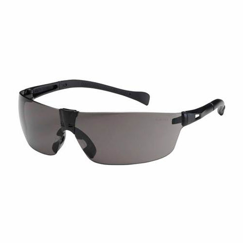 PIP 250-MT-10072 Monteray Ii Eyewear, Gray Polycarbonate Lens, Anti-Scratch, Black Temples, Soft Rubber Nosepiece And Temples -12 Pack - Ace Tool Group - Protective Industrial Products