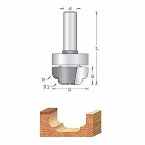 Amana Tool 56154 Classical With Upper B/B 1/4Sk - Ace Tool Group - Amana Tool