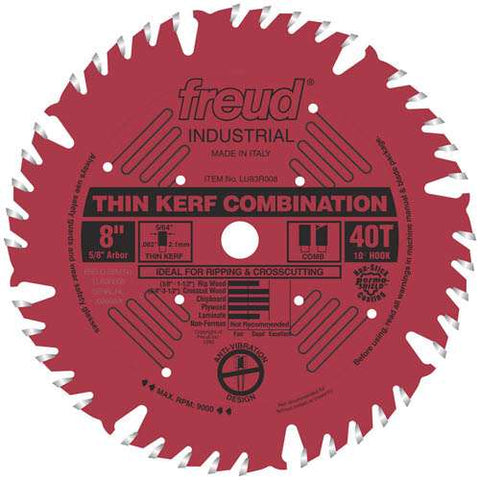 Freud Tools 8" Thin Kerf Combination Blade - Ace Tool Group - Freud