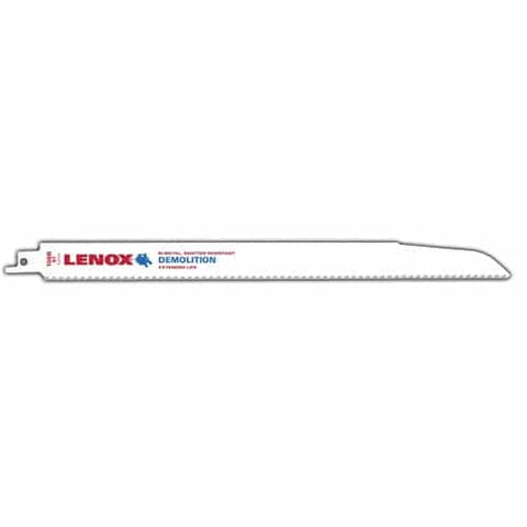 Lenox Demolition Reciprocating Saw Blade With Power Blast Technology Bi-Metal 12-Inch 6 Tpi 25/Pk - Ace Tool Group - Lenox