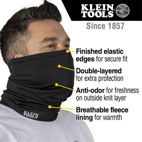 Klein 60455 Neck and Face Warming Band, Black - Ace Tool Group - Klein