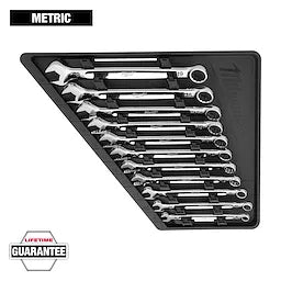 Milwaukee 48-22-9511 11pc Metric Combination Wrench Set - Ace Tool Group - Milwaukee