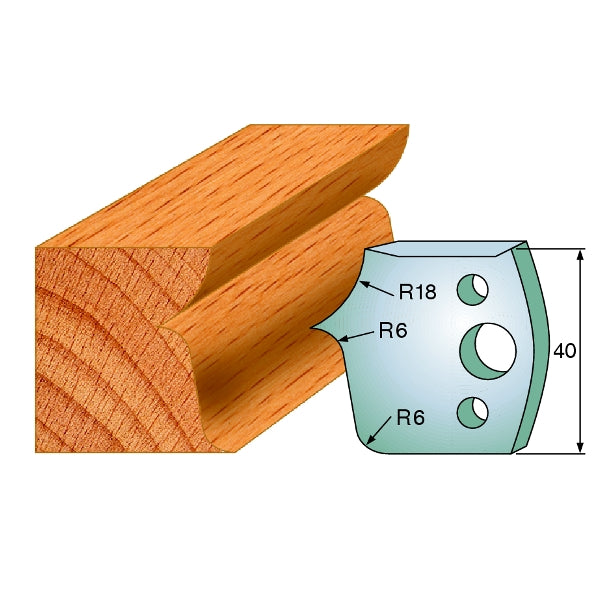 CMT 690.046 Pair of Profiled Knives for Shaper Cutters - Ace Tool Group - CMT