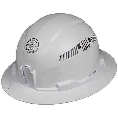 Klein 60401 Hard Hat, Vented Full Brim Style